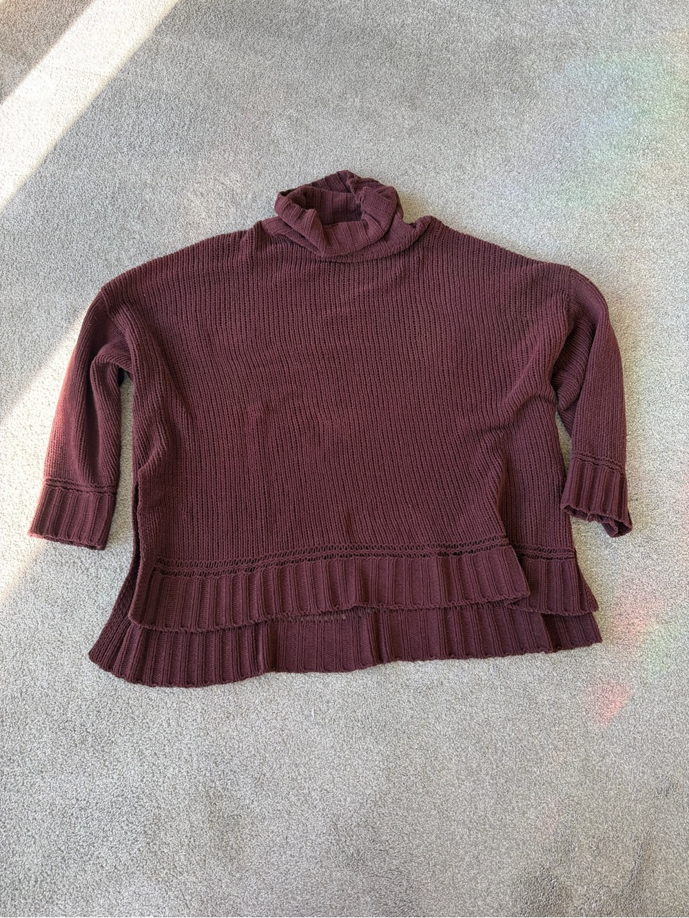 Turtleneck Sweater - Burgundy